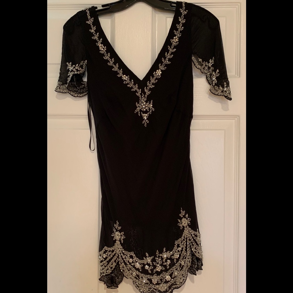 Vintage Basix II Silk and Beaded Blouse